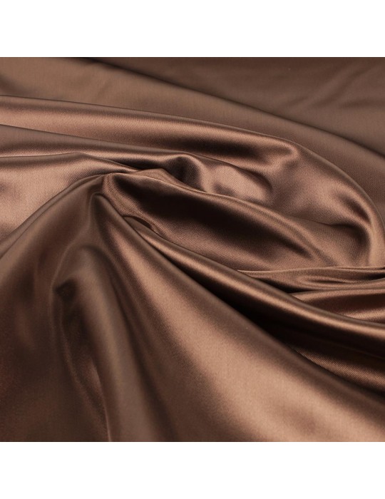 Tissu doublure satin brun