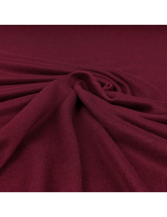 Tissu jersey uni bordeaux