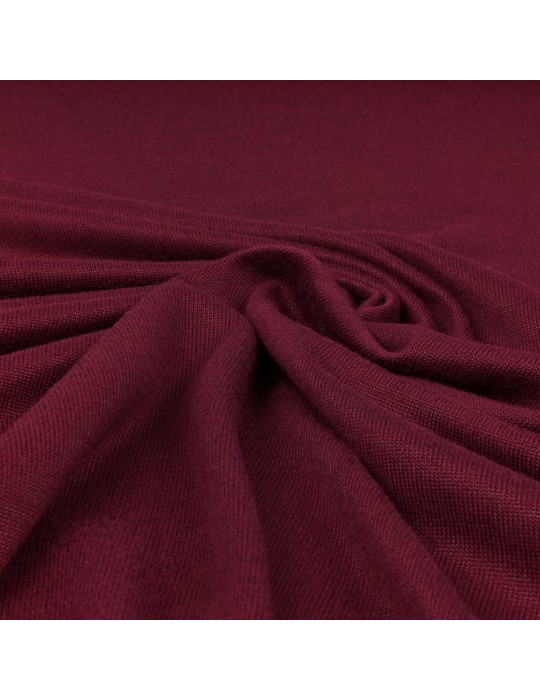 Tissu jersey uni bordeaux