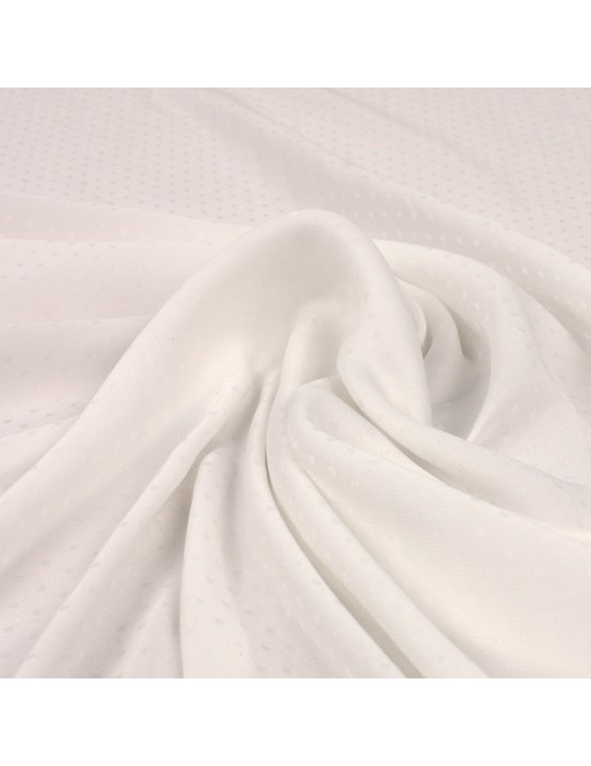 Tissu polyester uni blanc