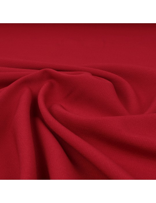 Tissu polyester uni rouge