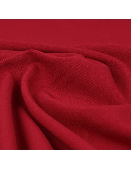 Tissu polyester uni rouge