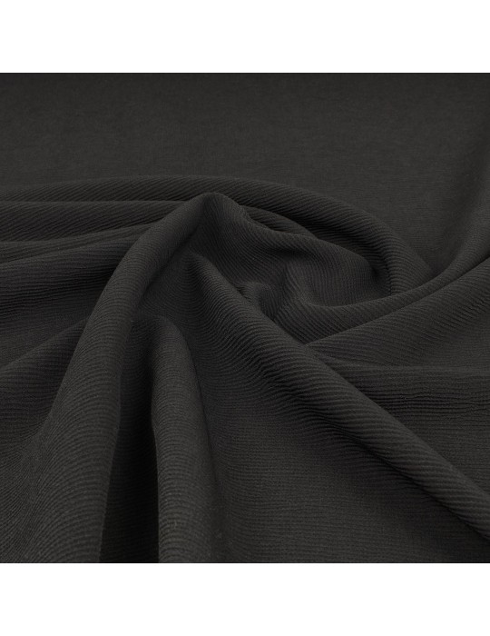 Tissu crêpe uni noir