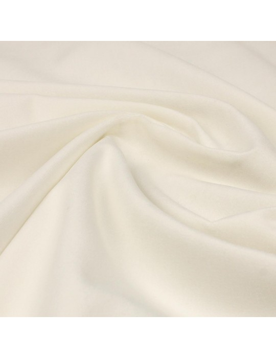 Tissu velours blanc