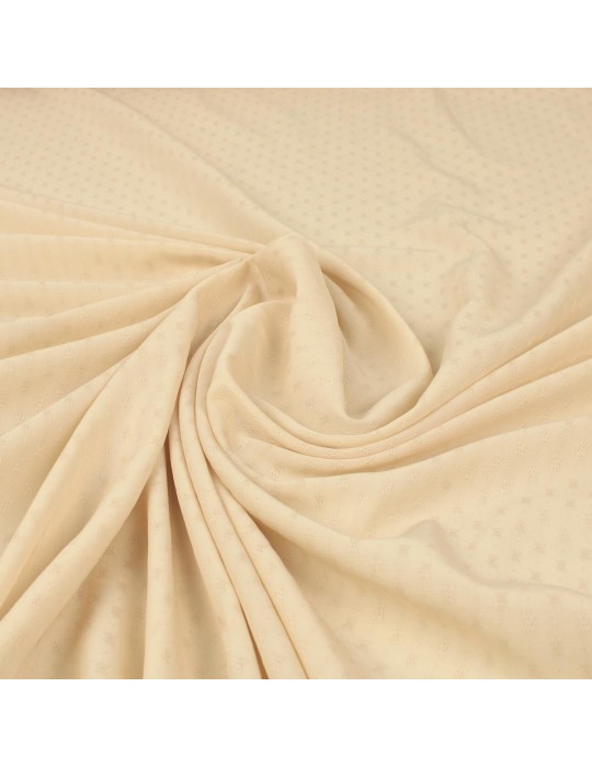 Tissu polyester géométrique beige