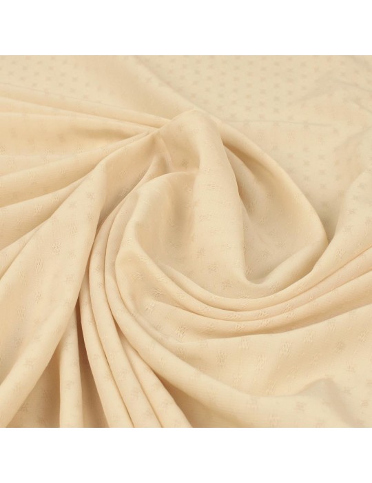 Tissu polyester géométrique beige