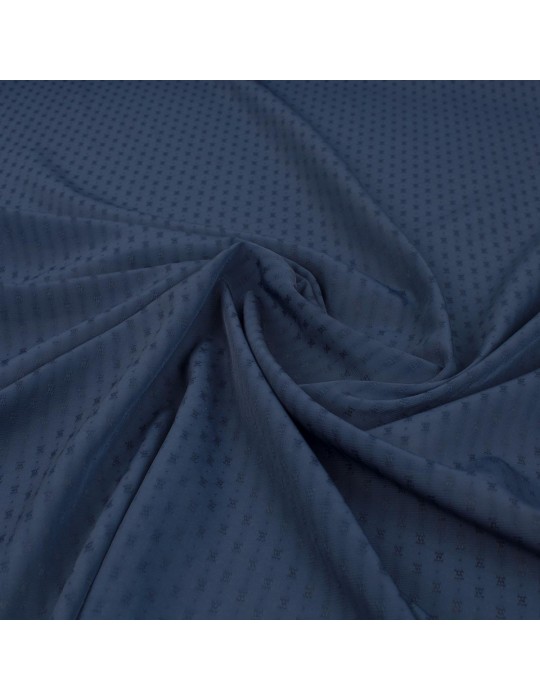 Tissu polyester géométrique marine