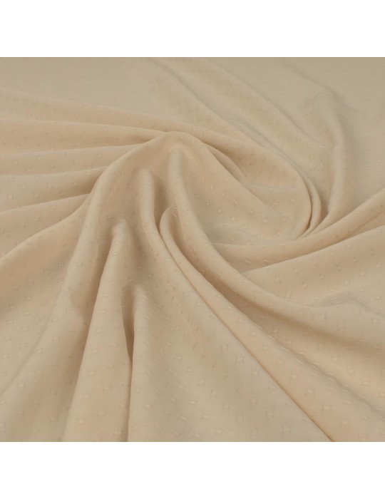 Tissu polyester géométrique beige