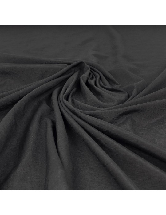 Tissu polyester/polyamide uni noir