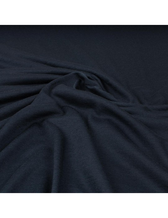 Tissu jersey uni bleu navy