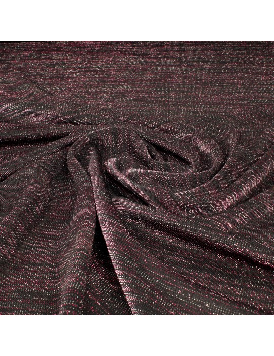 Tissu jersey foil argenté/violet