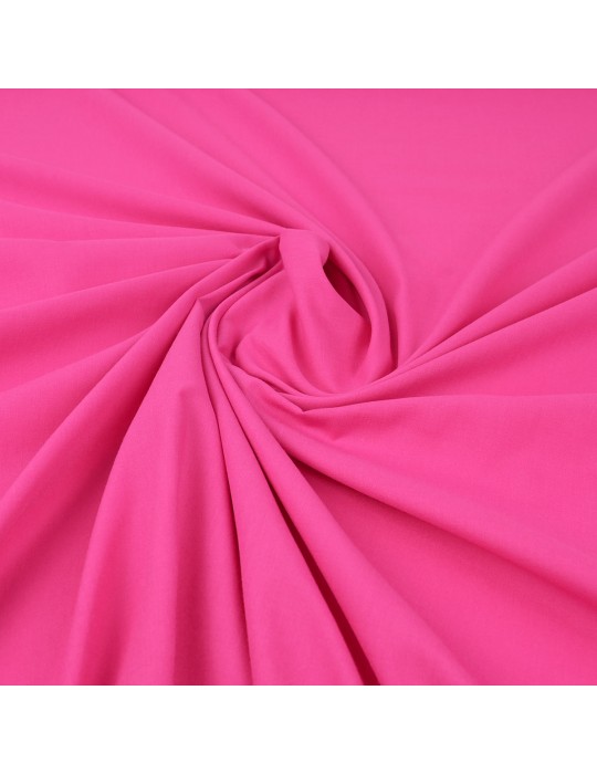 Tissu voile coton/polyester fuchsia