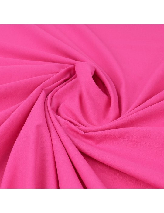 Tissu voile coton/polyester fuchsia