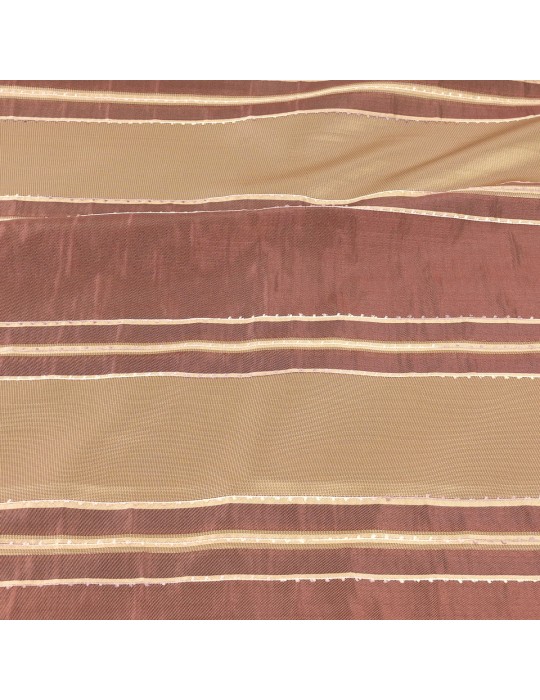 Coupon taffetas violet/beige 300 x 150 cm