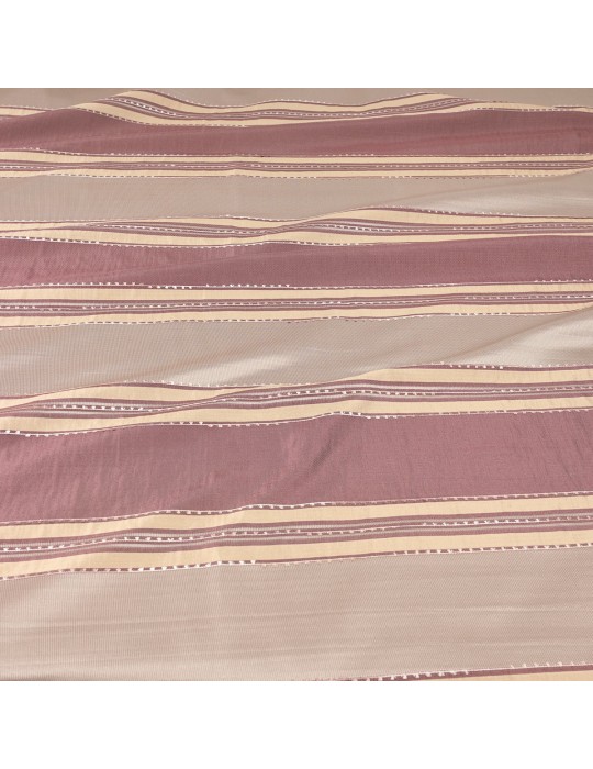 Coupon taffetas rose/beige 300 x 150 cm