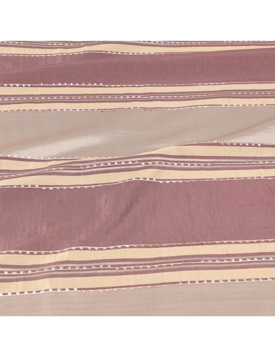 Coupon taffetas rose/beige 300 x 150 cm