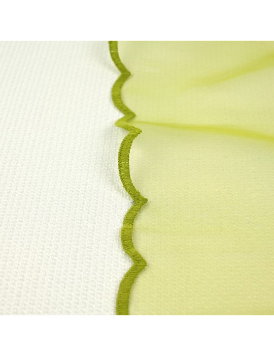 Voilage organza vert pistache