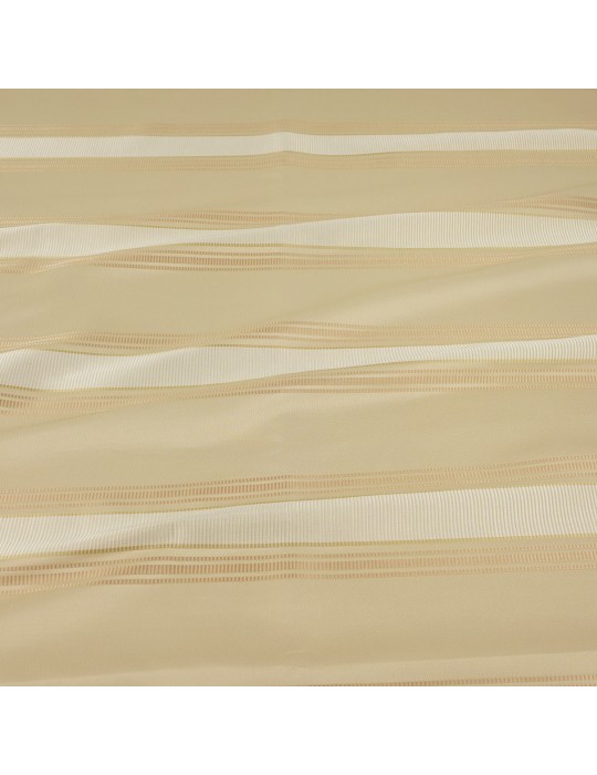 Coupon ameublement rayé marron 300 x 145 cm