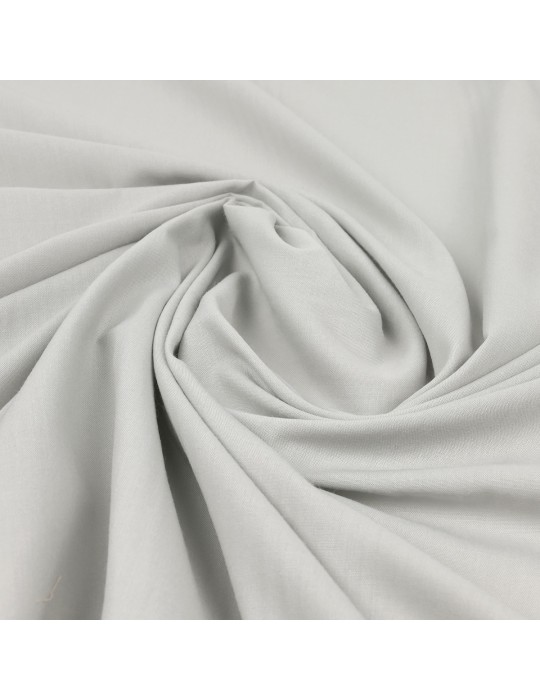 Tissu voile coton/polyester gris clair