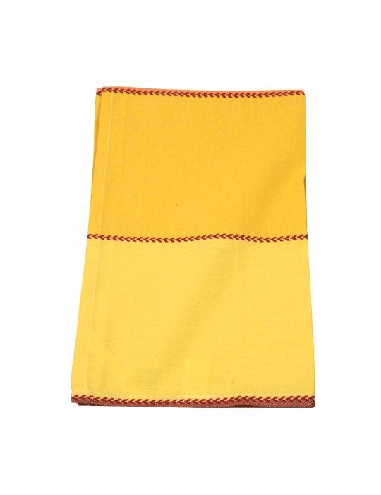 Torchon 100 % coton 45 x 70 cm jaune/orange