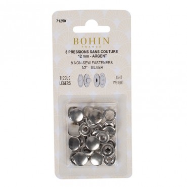 Boutons pression jersey Nickel avec outil 8 mm