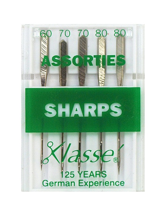 Aiguilles machine sharps assorties