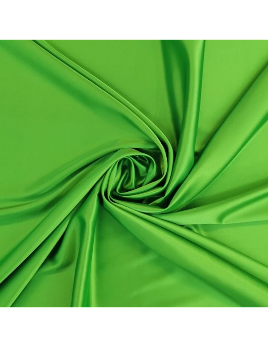 Tissu satin élasthanne vert