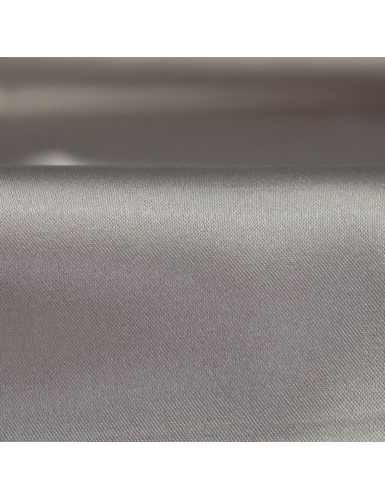 Tissu satin élasthanne gris