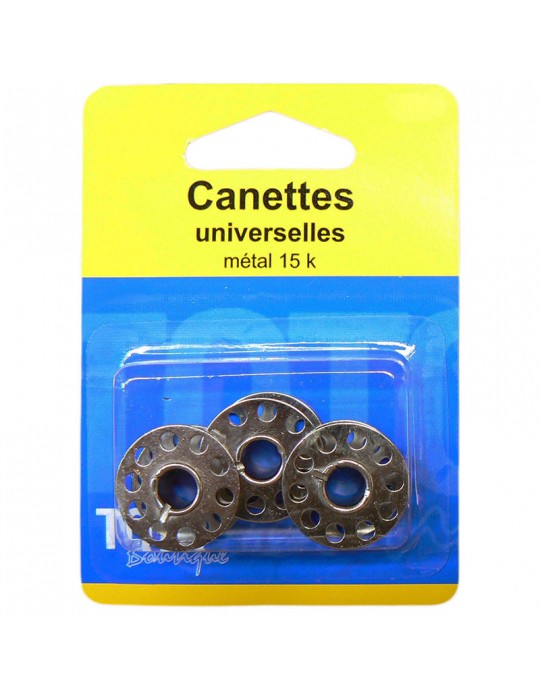 Canettes universelles métal 15 k