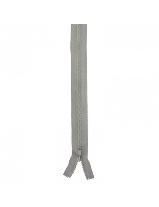 Fermeture double curseur séparable 80 cm gris