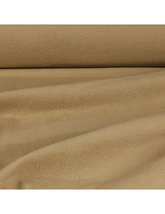 Tissu polaire anti feutrage uni beige