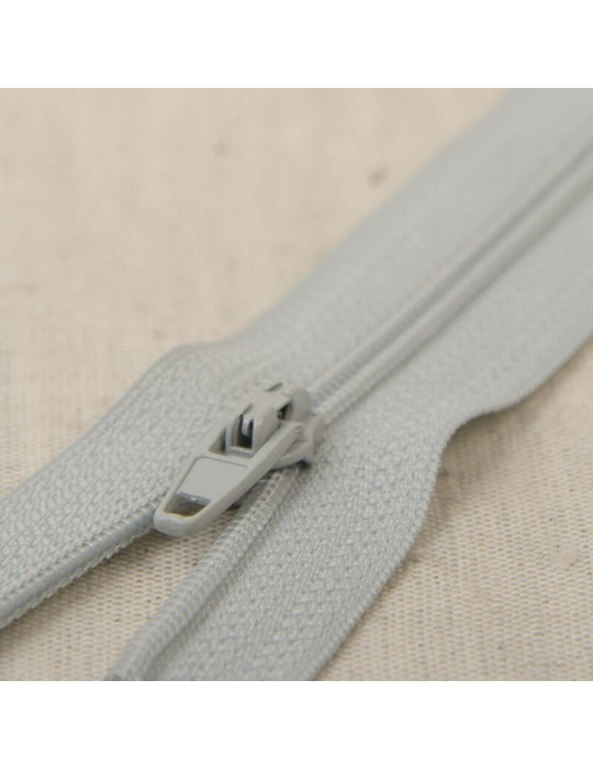 Fermeture fine polyester 20 cm gris