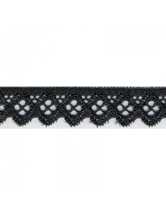 Dentelle élastique 15 mm noir