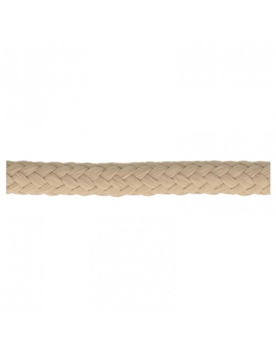 Cordon tressé 11 mm beige