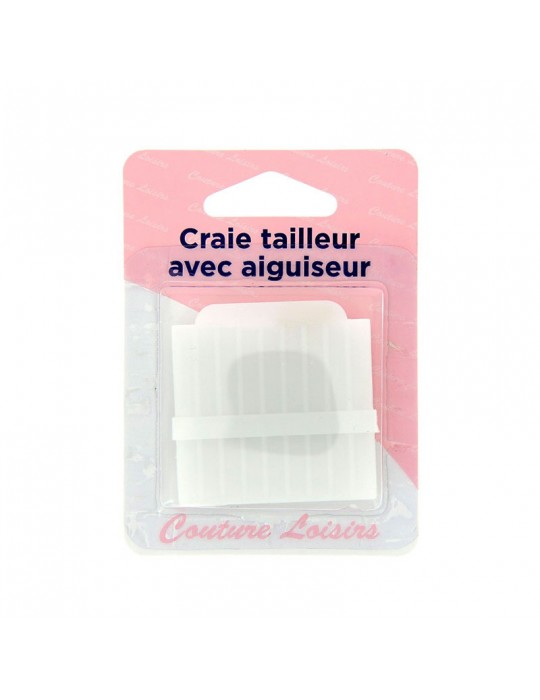 Craie tailleur blanche avec aiguiseur