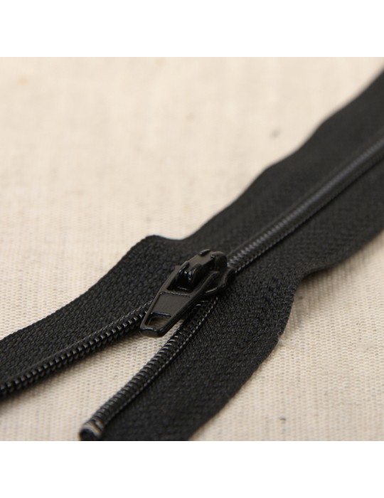 Fermeture fine polyester 40 cm noir