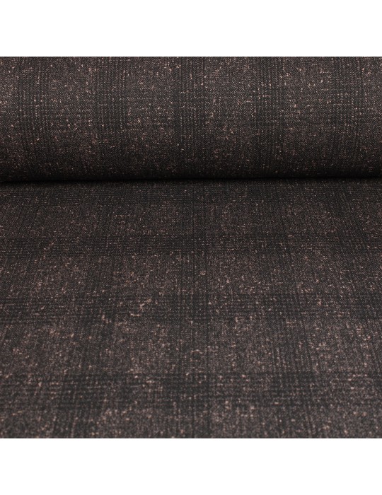 Tissu lainage polyester noir