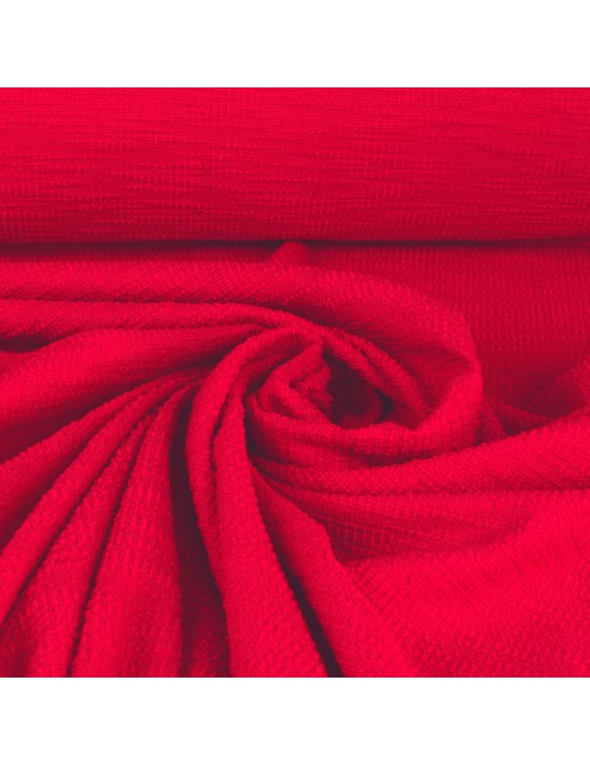 Tissu jersey uni rouge