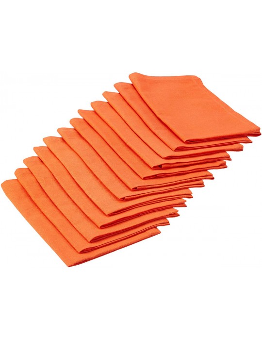 Serviette de table 100% coton orange