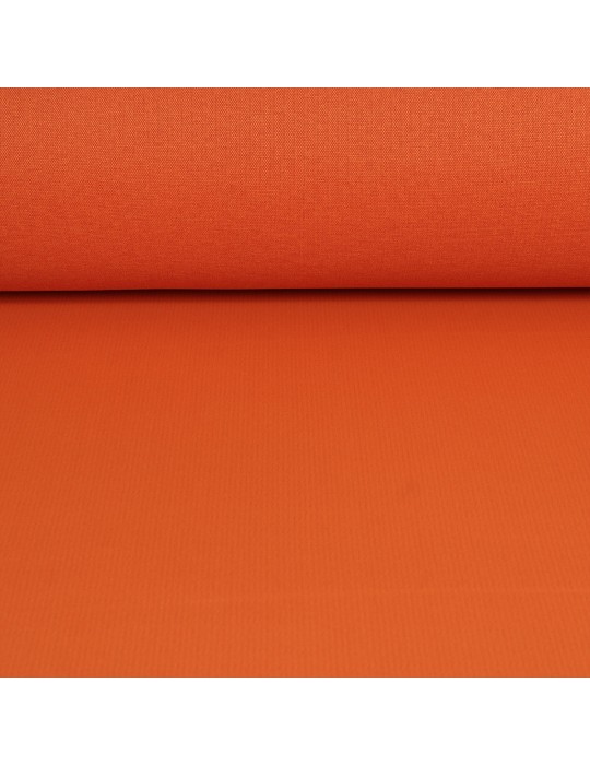 Tissu ameublement occultant uni orange