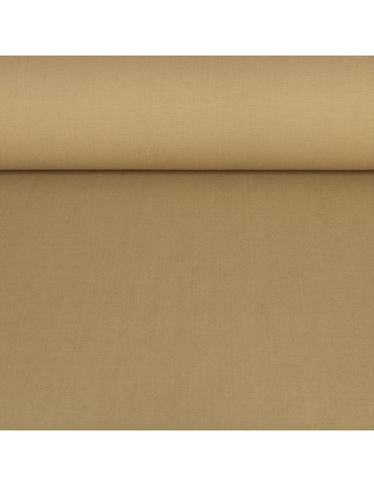 Tissu lainage polyester/laine beige