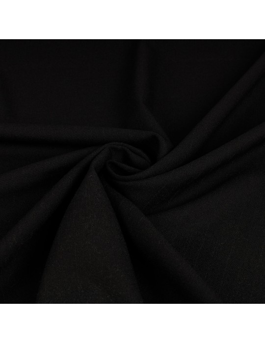 Tissu lainage uni noir 150 cm